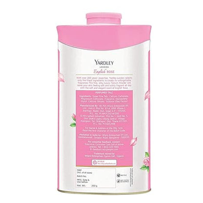 Yardley London English Rose Perfumed Talc - 250 gms