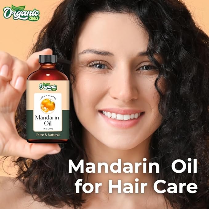 Organic Zing Mandarin (Citrus Reticulata) Oil | Essential Oil for Skincare, Haircare, Aroma & Diffusers - 30 Ml