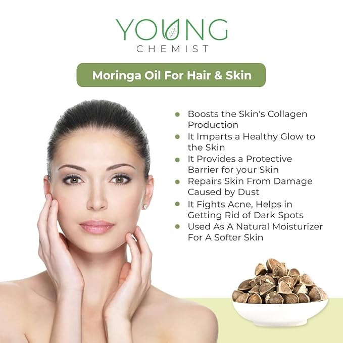 Young Chemist Organic Moringa Oil - 1 Litre
