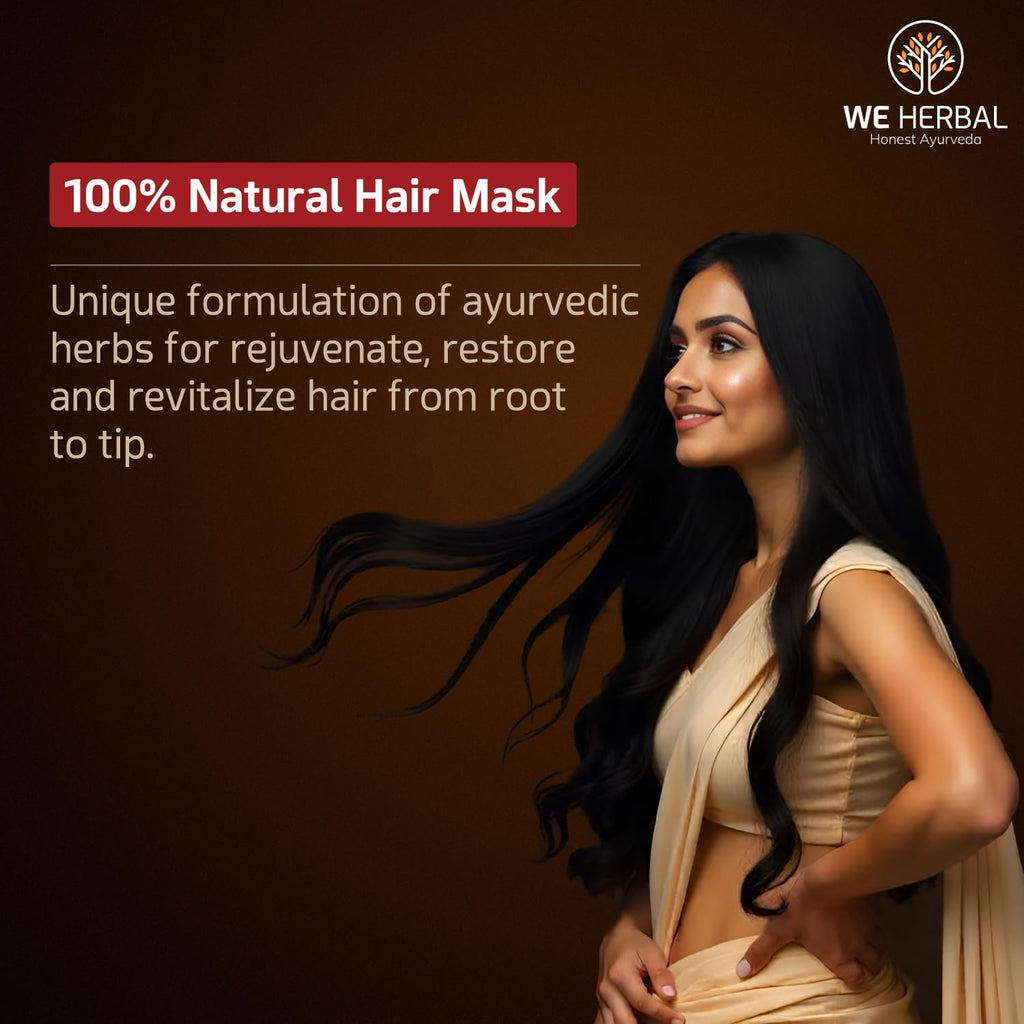 WE HERBAL Hair Mask 200g, Natural Hair Care, Deep Conditioning & Nourishing, Suitable for All Hair Types
