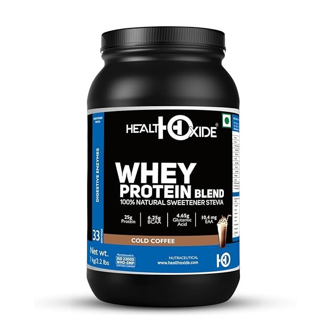 Healthoxide Whey Protein Powder 200mg Cold Coffee - 1 kg