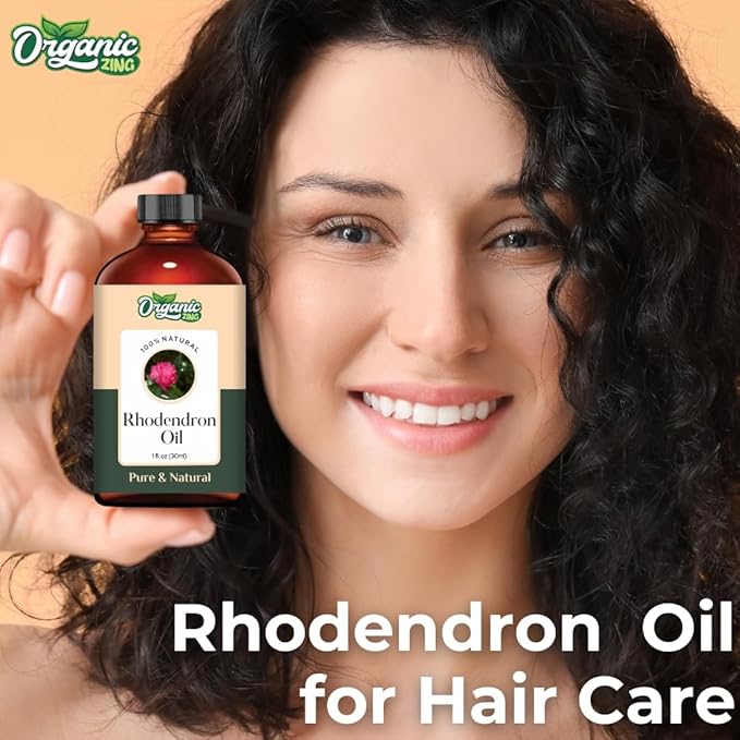 Organic Zing Rhododendron (Rhododendron) Oil | Essential Oil for Aroma, Skincare & Haircare - 30 Ml