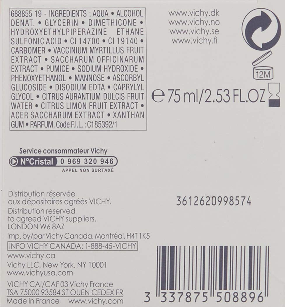 Vichy Purete Thermal Double Glow Peel Mask - 75 ml