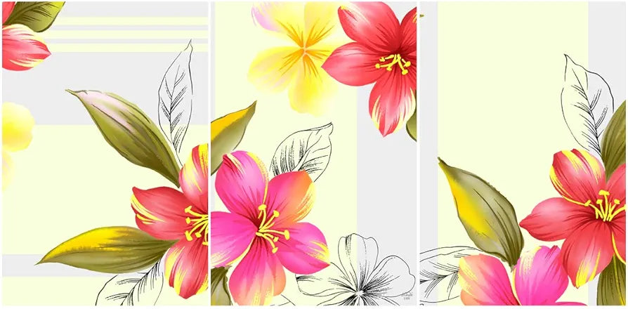 Rangoli MDF 3 Pcs Wall Poster 12x18 Inch Decorative Wall Art P-4 Design-13