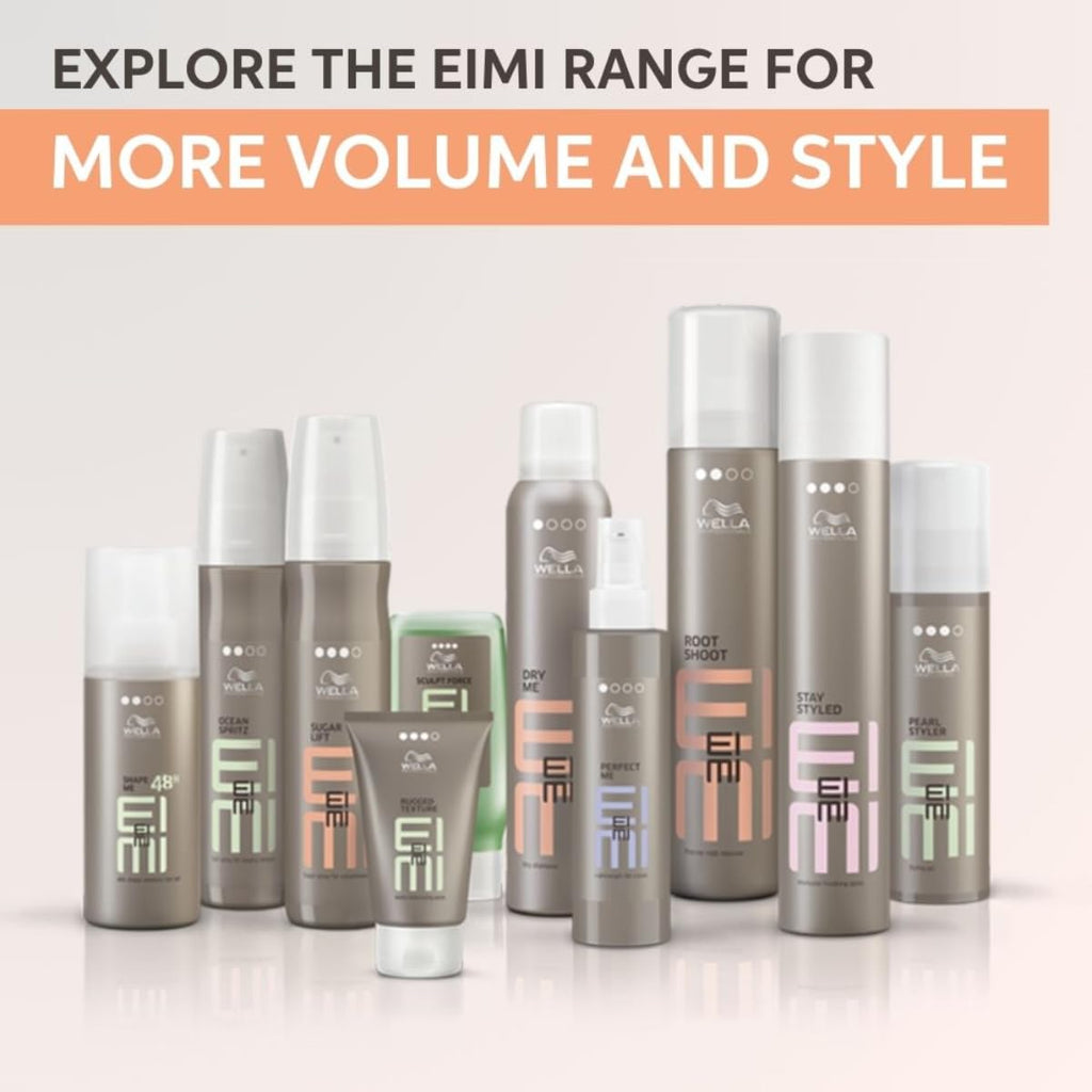 Wella Professionals EIMI Extra Volume Strong Hold Volumizing Hair Mousse for Women | Adds Long-Lasting Lift & Fullness Without Dehydration