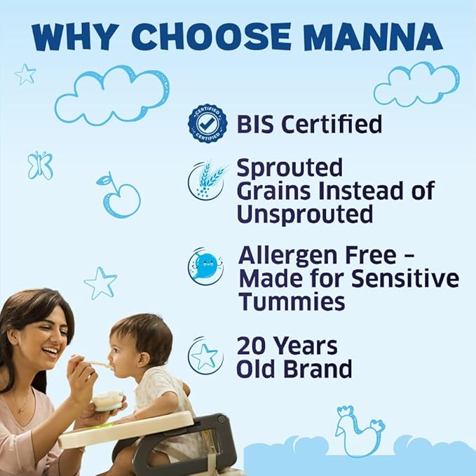 Manna Sprouted Ragi Baby Porridge - 200 gms