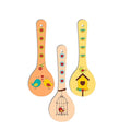 Artvibes Madhubani Art Wooden Wall Hanger for Home | Set of 3 | Multi 9