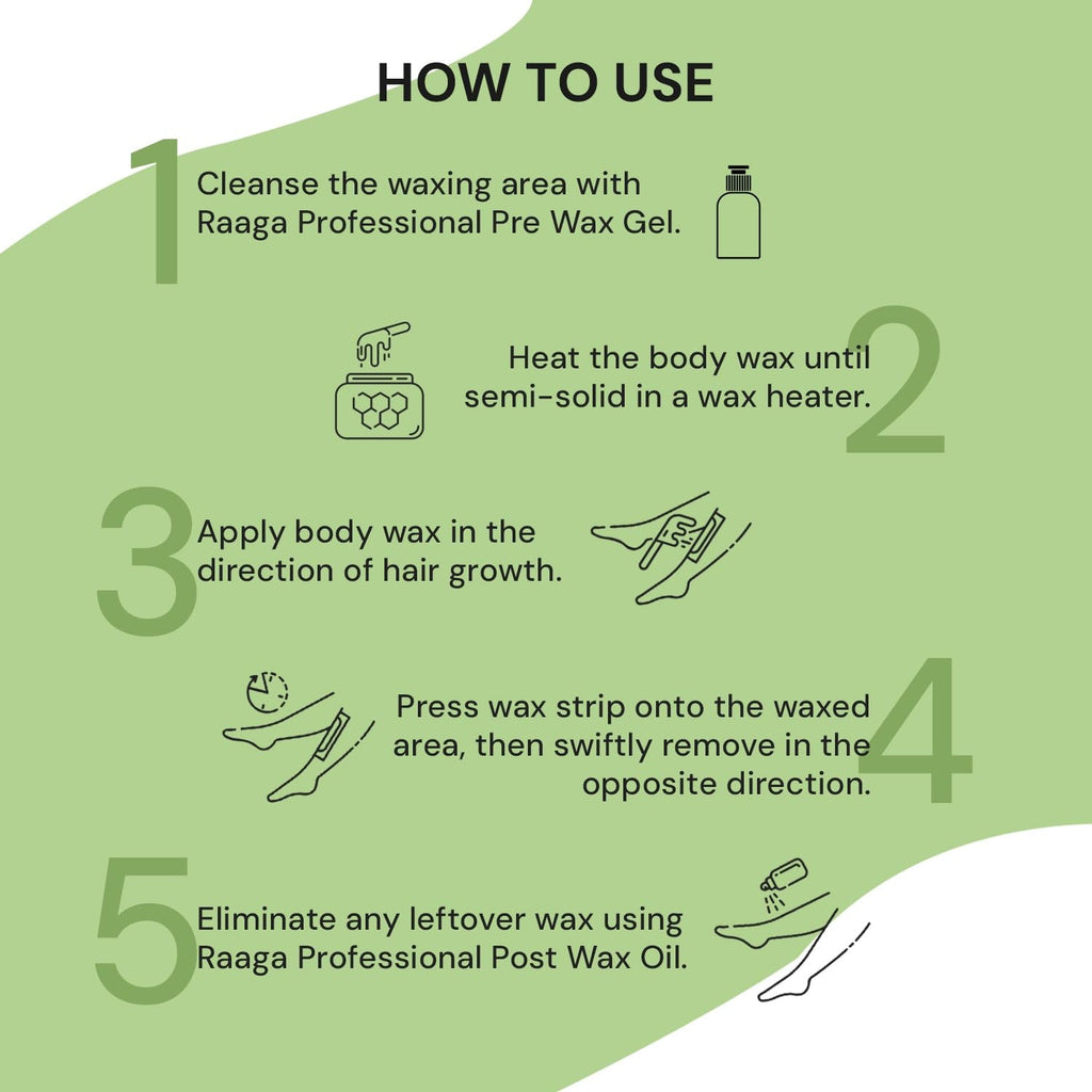 Raaga Professional Liposoluble Body Wax | Aloe Vera (Contains Imported Ingredient) | Dermatologically Tested, Colophony Free | For Sensitive Skin (800 ml)