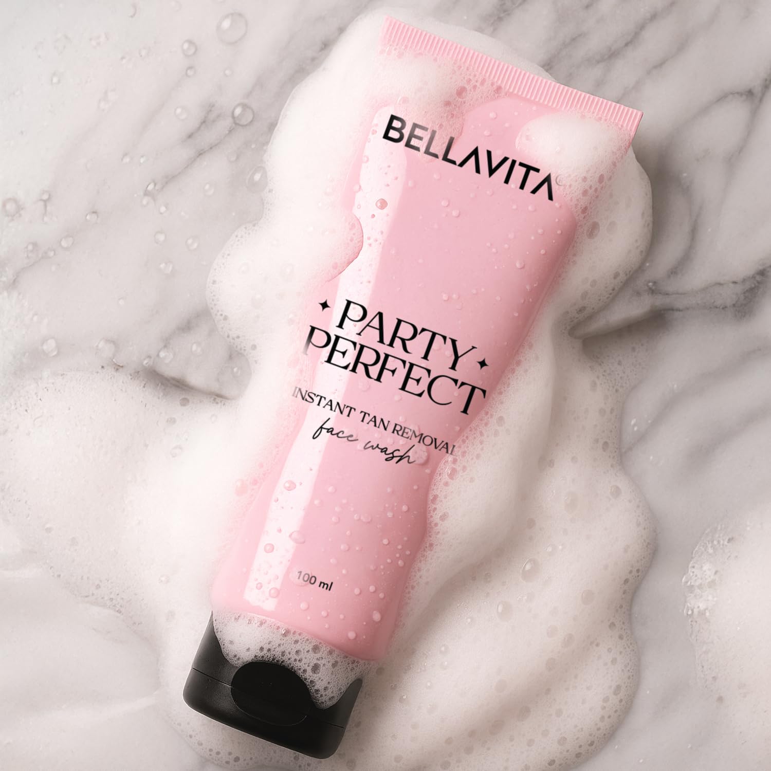 BELLAVITA Party Perfect 2-in-1 Face Wash | Party-Ready Skin | Instant Tan Removal | Instant Brightening | Even Skin Tone | For Men & Women | 100ml