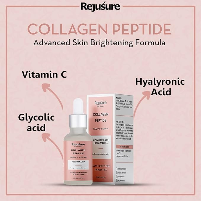 Rejusure Collagen Peptide Face Serum - 30 Ml | Pack of 2