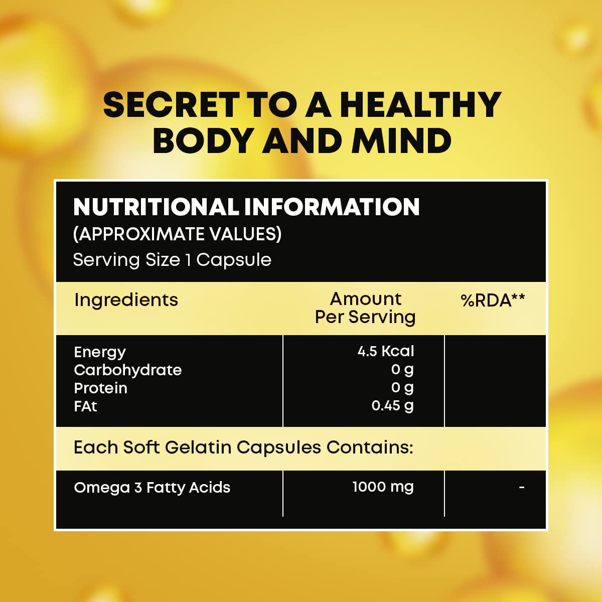 Zeelab Omega 3 Fish Oil Capsules with EPA & DHA â€“ Supports Heart, Brain, Eye, Joint Health â€“ Helps Maintain Cholesterol & Triglyceride Levels â€“ For Men & Women â€“ 1000mg Softgels