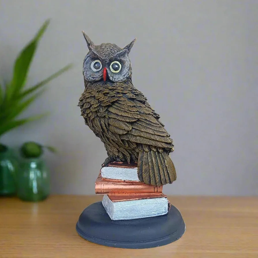 Alila Big Classy Lucky Owl Statue Set for Good Luck Vastu Figurines Showpieces Decorative 11.5 Inches