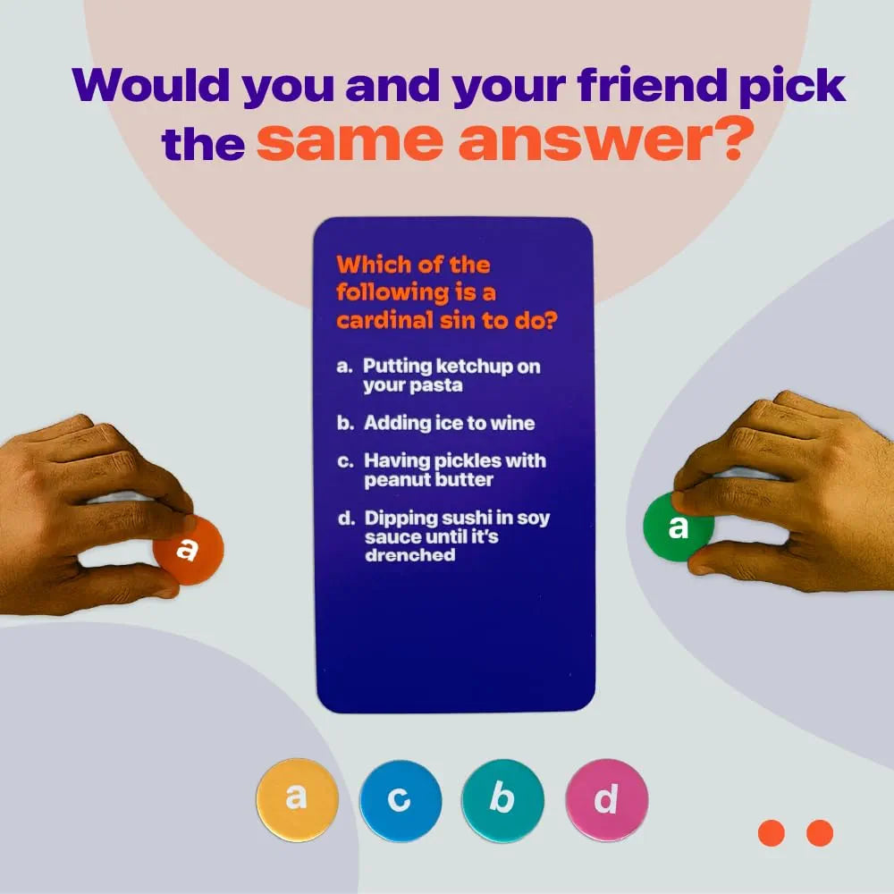 Binca Card Game - Great Minds, Hilarious Mind-Matching Party Game for Teens, Adults & Families, Perfect for Parties, Gamenights, Trips & Get-Togethers, Gifts for Game Lovers, 4-8 Players