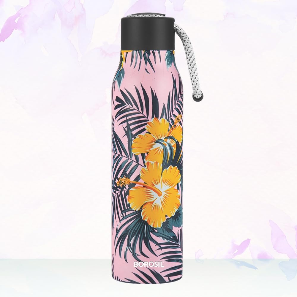 Borosil AquaSoul Tropical Water Bottle