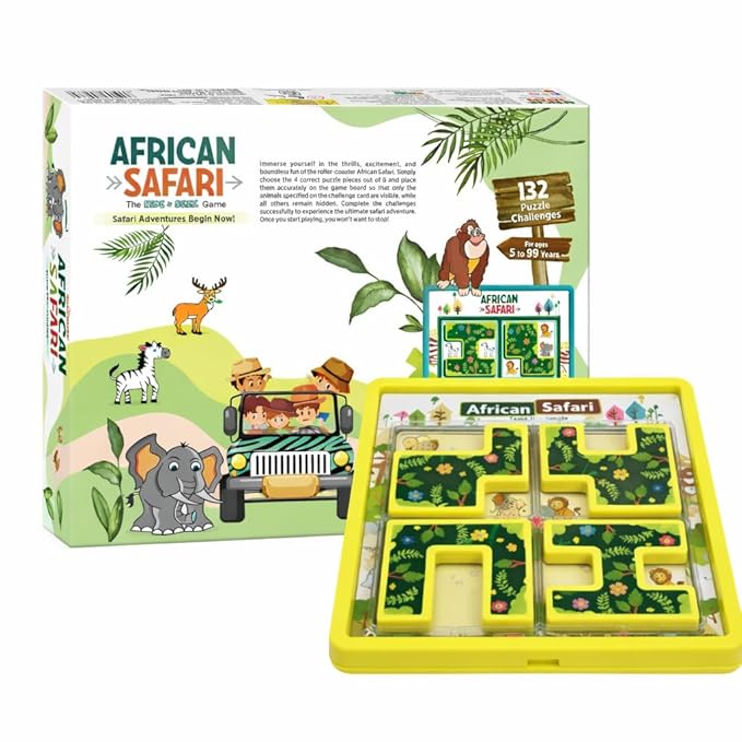 Toymate African Safari Logic Puzzle Game for Kids