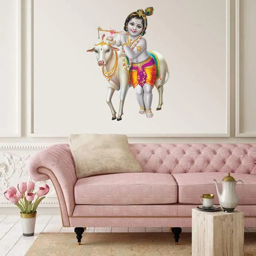 Rangoli White Glossy Vinyl Wall Sticker Premium Self-Adhesive Waterproof Design-3