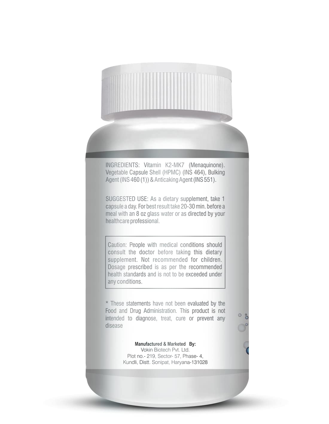Vokin Biotech Vitamin K2 MK-7- Support Bone & Heart Health - 55mc Capsules