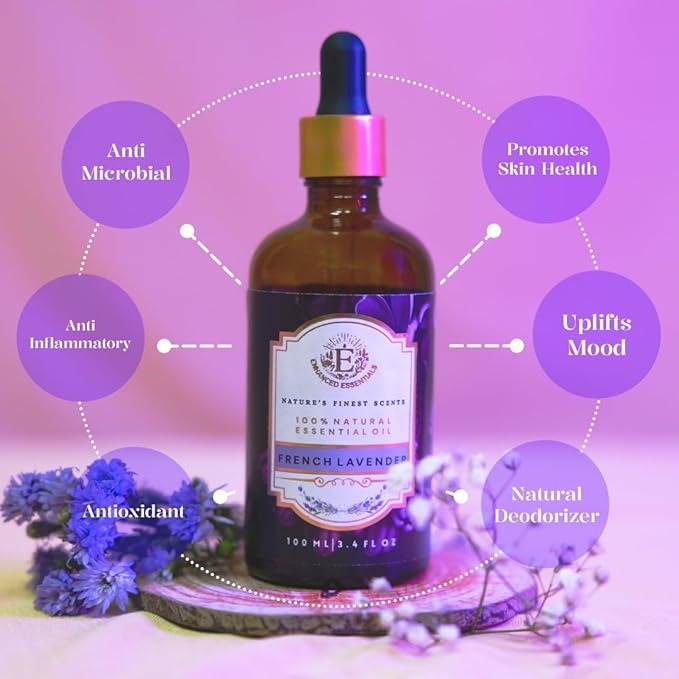 Enhanced Essentials Luxurious Concentrated French Lavender Essential Oil - 100 ml