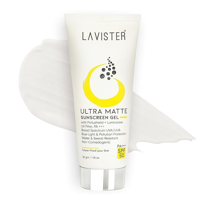 LAVISTER Sunscreen Ultra Matte SPF 50 PA+++ - 50 gms