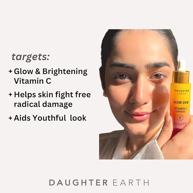 Daughter Earth Glow Dew for Brighter 20% Vitamin C Face Serum - 30 Ml