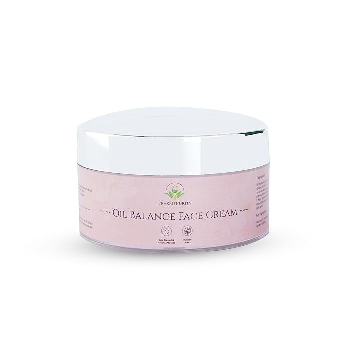 PrakritPurity Oil Balance Face Cream with Tea Tree Oil and Turmeric Extract - 50 gms