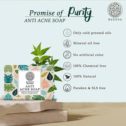 Buddha Natural Acne Natural Soap - 100 gms