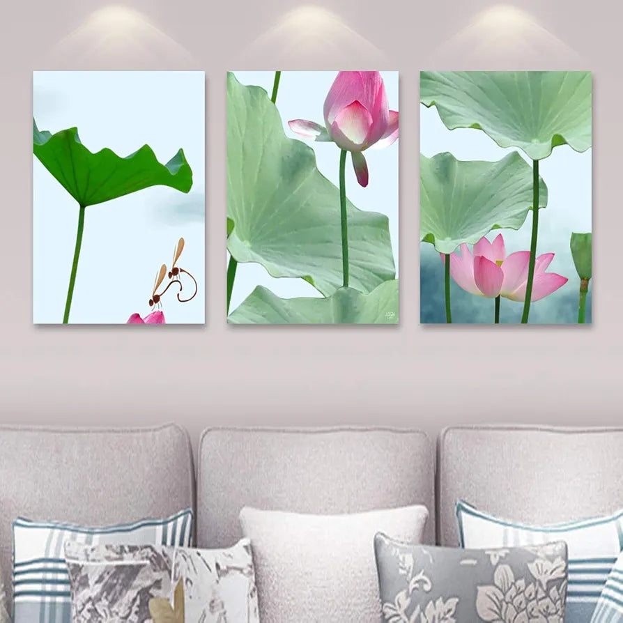 Rangoli MDF 3 Pcs Wall Poster 12x18 Inch Decorative Wall Art P-4 Design-5