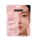 Swiss Beauty Care Korean Glow Facial Kit | 6-Steps For Glass-Skin | Adds Instant Radiance | Fades Dark Spots | Clarifies & Nourishes | With Kakadu Plum & Rice | 49g