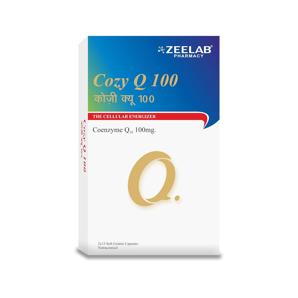 Zeelab Cozy Q100, Coenzyme Q10 100mg. | Cellular Energizer - 15 Softgel Capsules