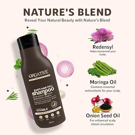 Orgatre Anti Hair Fall Shampoo For Men & Women - 250 ml