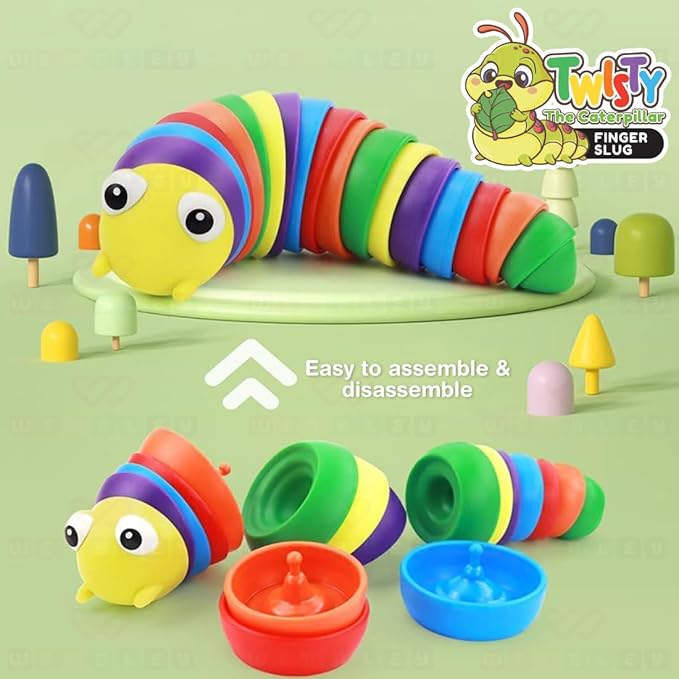 Wembley Caterpillar Toy Toddler Toys for Kids Fun Sensory Play Flexible Joint
