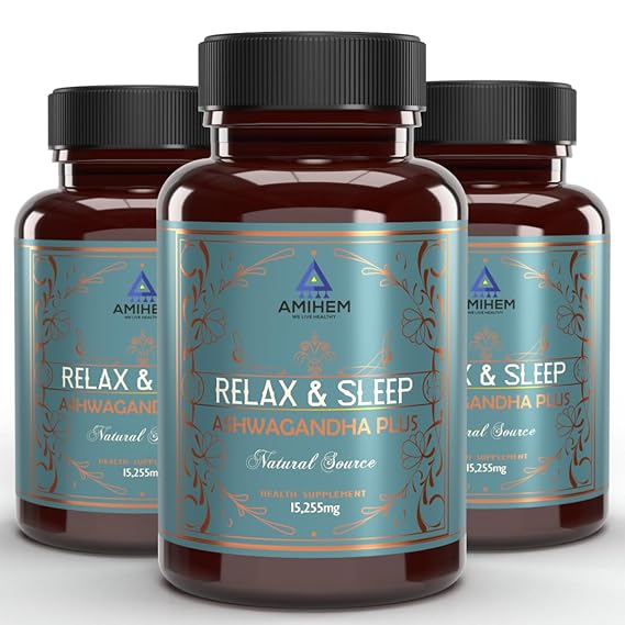 Amihem Ashwagandha - 30 Softgels (Pack of 3)