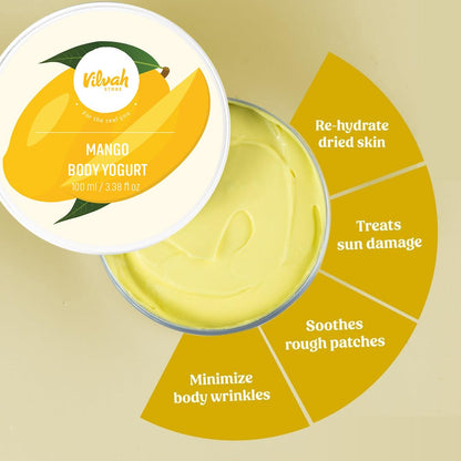 Vilvah Store Body Yogurt Mango and Hemp Lotion - 100 ml