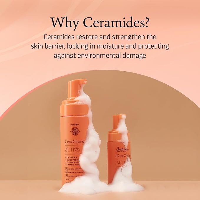 Indulgeo Essentials Ceramide Foaming Face Wash - Cera Cleanse - 150 ml