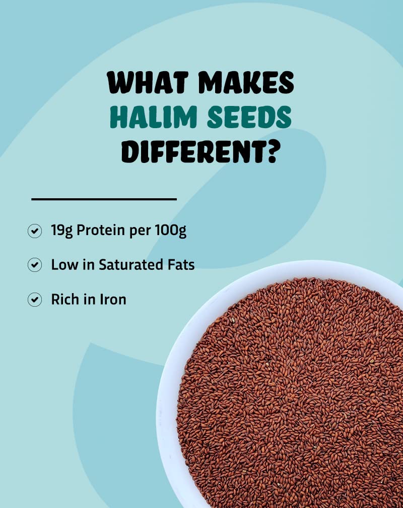 True Elements Halim Seeds 250g - Aliv Seeds | High in Fibre and Omega 3 | Garden Cress | Haleem Seeds | Immunity Booster Superfood