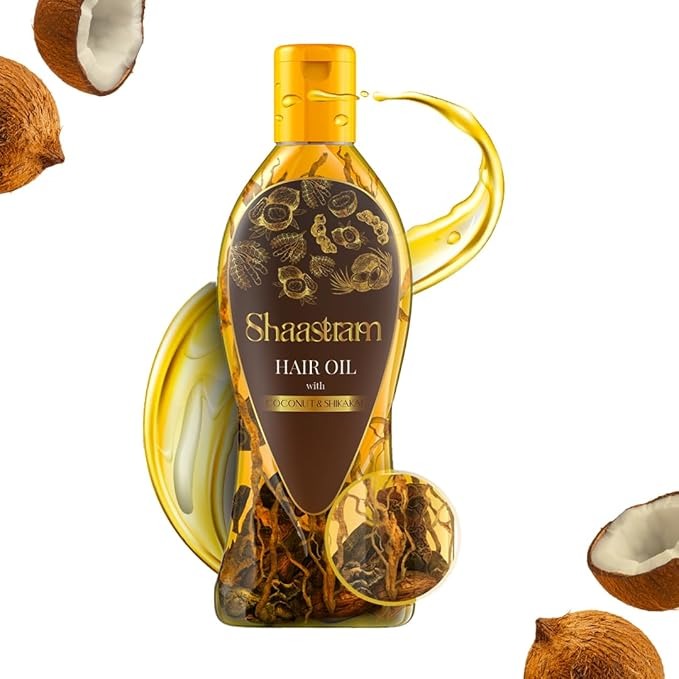Shaastram Coconut & Shikakai Herbal Oil - 180 ml
