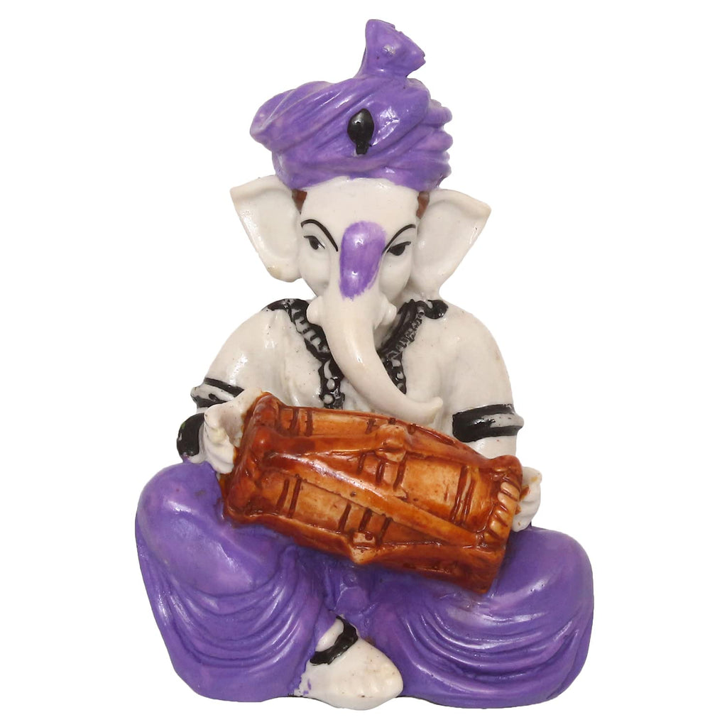 Ecraftindia Synthetic Fiber Lord Ganesha Statue | Purple