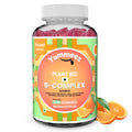 NATURYZ Plant-Based Vitamin B12 + B-Complex Gummies for Vegetarians | Energy, Mood & Metabolism Support | With Spinach, Moringa & Beetroot | No Gelatin, No Added Sugar | 30 Orange Gummies