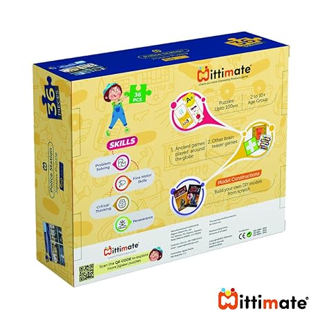 Mittimate Police Station Jigsaw Puzzle Game for Kids Age 4 to 6 Old I 36 Pieces Puzzle Toy