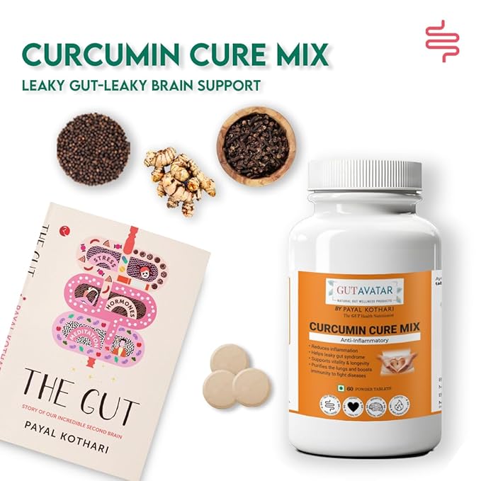 Gutavatar Gut Curcumin Cure Mix Healthy Gut Supplement - 60 tabs