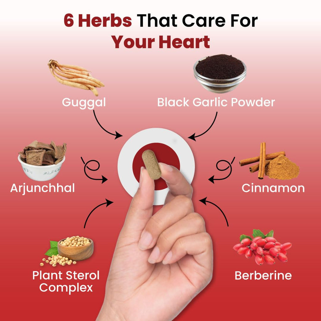 ZEROHARM Holo Heart Tablets | Plant-based Heart Health Supplements | Prevents Coronary Artery Diseases, Heart Blockages for Men & women | Manages Lipid Profile Advanced Nanotechnology | 60 Tablets
