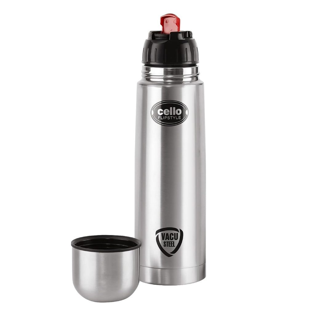 Cello Flipstyle Insulated Stainless Steel Flask Water Bottle