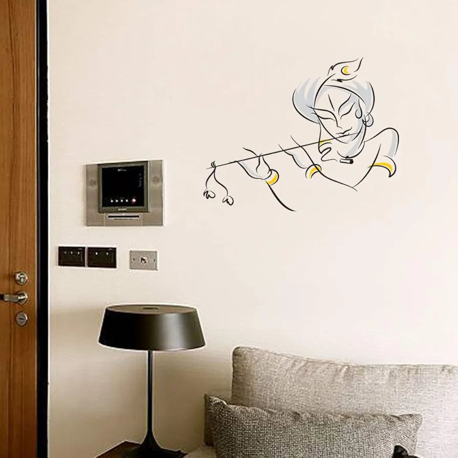 Rangoli White Glossy Vinyl Wall Sticker Premium Self-Adhesive Waterproof Parent-13 Design-2