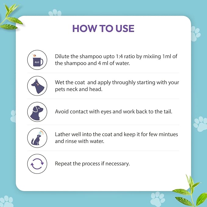 Zoivane Dog Shampoo | Ditch to Itch & Dog Anti Dandruff Shampoo - 500 Ml Pet Shampoo for Dogs | Pack of 1