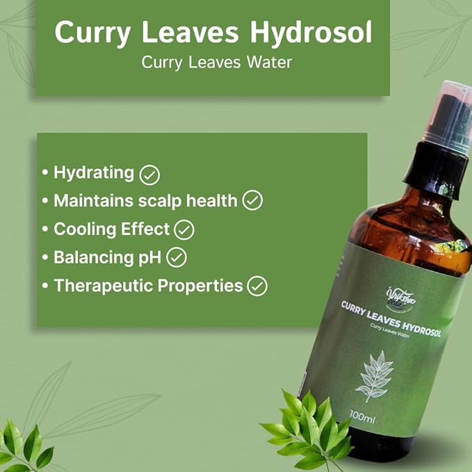 Vriksha Veda Curry Leaves Hydrosol Steam Distilled - 100 ml