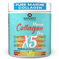 NATURYZ Marine Collagen Skin X5 for Women & Men | Premium Collagen Peptides | Power of 5 Blends | Hyaluronic acid, Biotin & Vitamin E | Supports Skin Radiance, Healthy Hair, Nails, Bone & Joints â€“ 150g(Lemon Flavour)