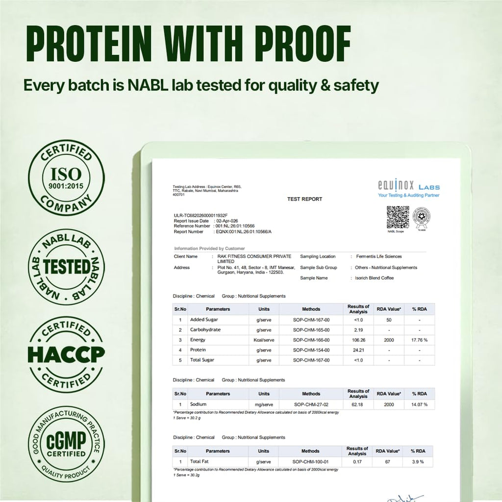 BeastLife Isorich Whey Protein Isolate Powder |2 Lbs | Coffee Flavor | Fast Muscle Growth & Recovery| No Artificial Sweeteners| Ultrasorb Tech For Fast Digestion|NABL Lab Certified | 24g Protein, 5.3g BCAA | No Bloating
