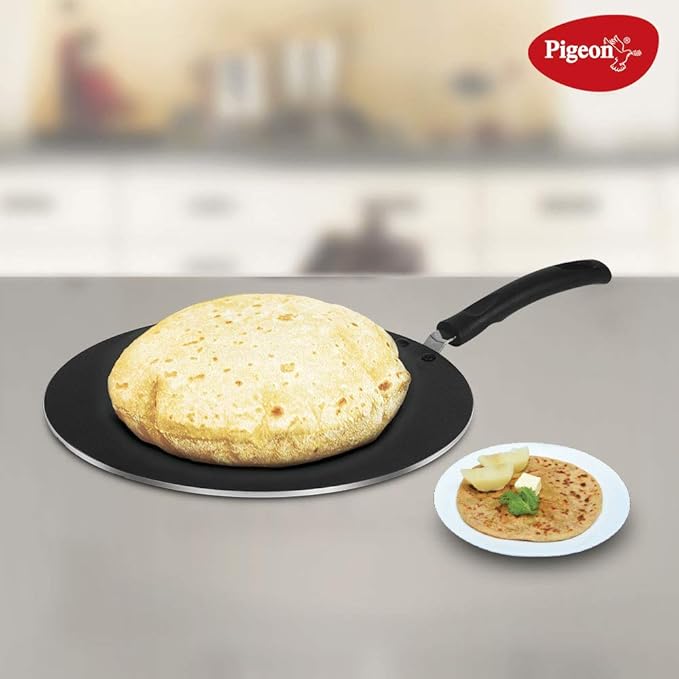 Pigeon By Stovekraft Non-Stick Aluminium Multi Tawa (31 cm Black)