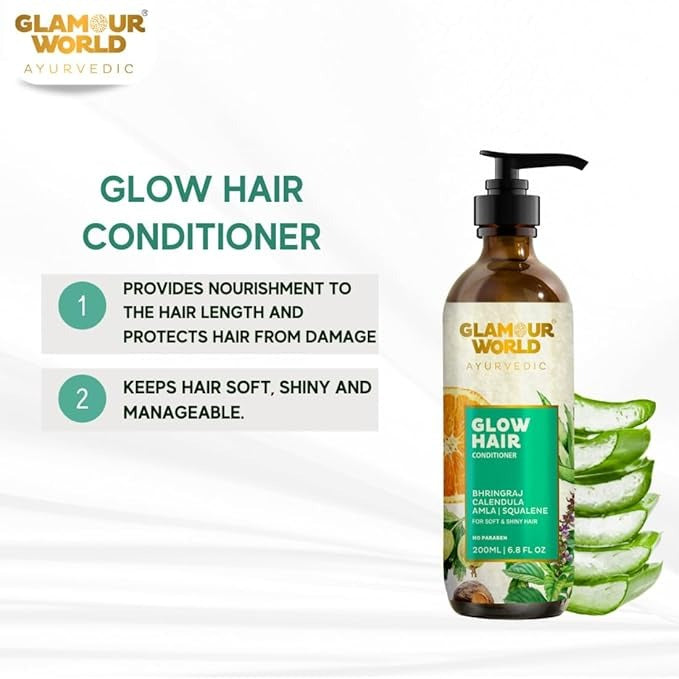 Glamour World Ayurvedic Glow Hair Conditioner - 200 ml
