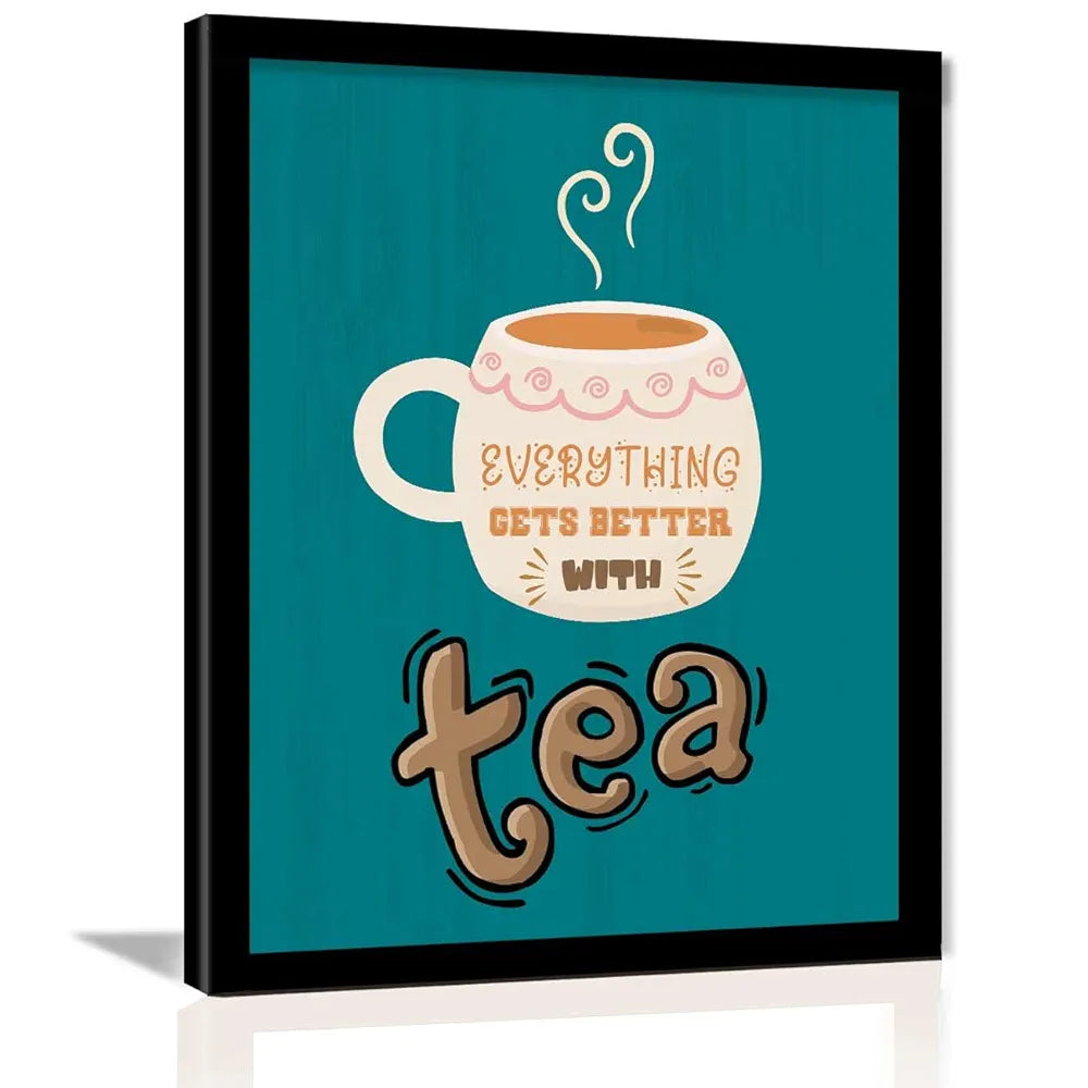 Kotart Quotes Frames for Kitchen and Restaurant Wall Decoration design-9 Tea D